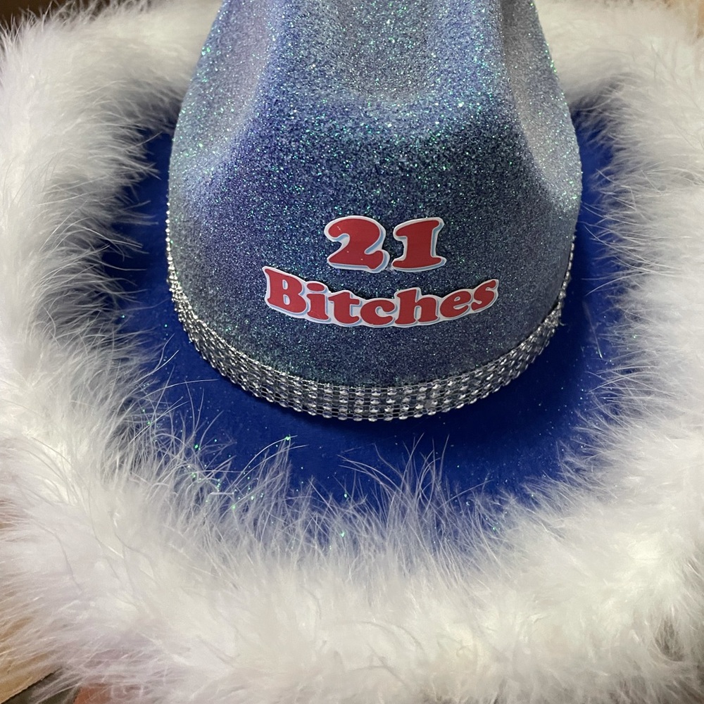 21 bitches cow girl hat